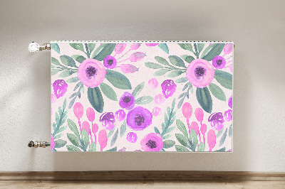 Printed radiator mat Floral pattern