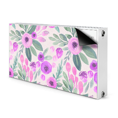 Printed radiator mat Floral pattern