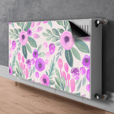 Printed radiator mat Floral pattern