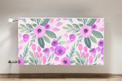 Printed radiator mat Floral pattern