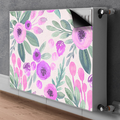 Printed radiator mat Floral pattern