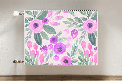 Printed radiator mat Floral pattern