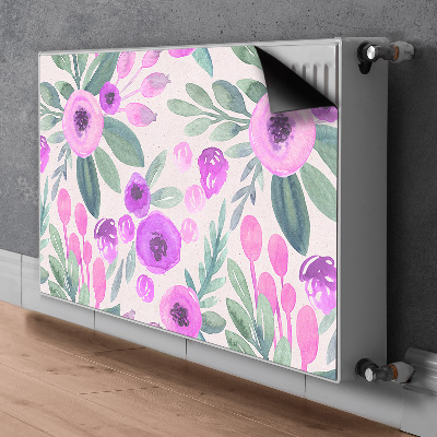 Printed radiator mat Floral pattern