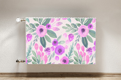 Printed radiator mat Floral pattern