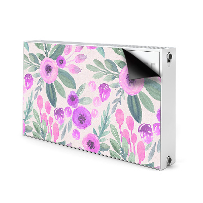 Printed radiator mat Floral pattern