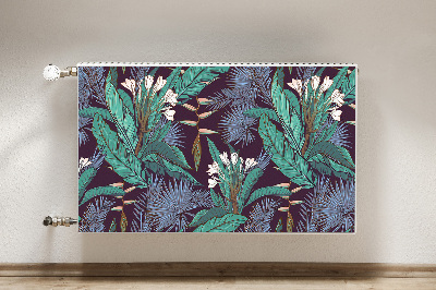 Decorative radiator cover Tropical jungle