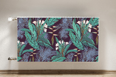 Decorative radiator cover Tropical jungle