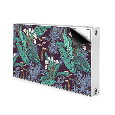 Decorative radiator cover Tropical jungle