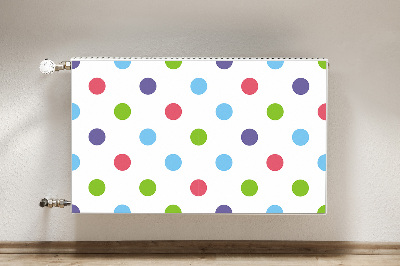 Decorative radiator cover Colorful dots