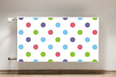 Decorative radiator cover Colorful dots