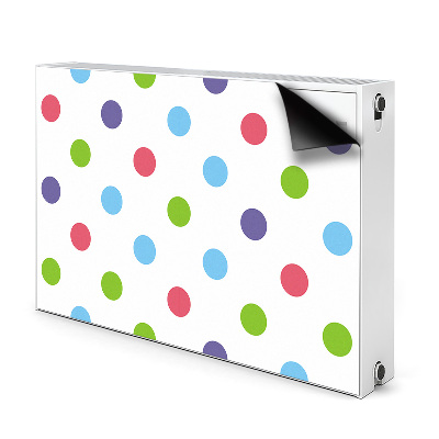 Decorative radiator cover Colorful dots