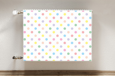 Decorative radiator cover Colorful dots