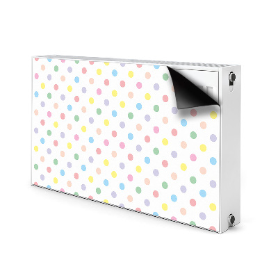 Decorative radiator cover Colorful dots