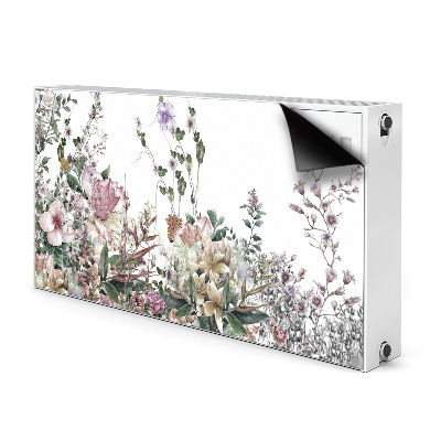 Decorative radiator mat Pastel garden