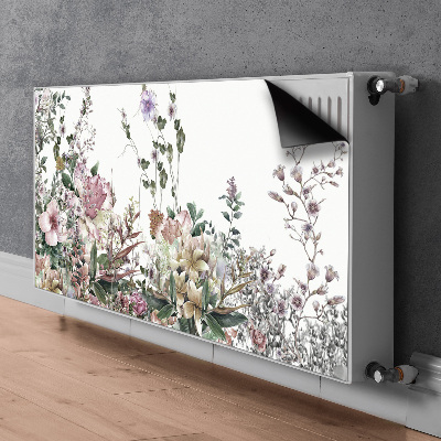 Decorative radiator mat Pastel garden