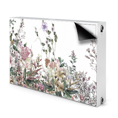 Decorative radiator mat Pastel garden