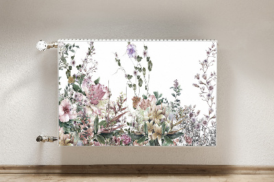 Decorative radiator mat Pastel garden