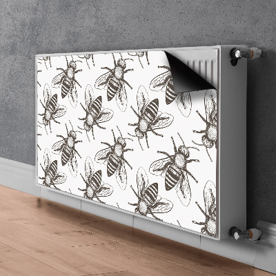 Decorative radiator mat Bees pattern