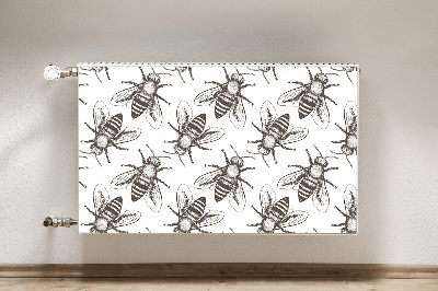 Decorative radiator mat Bees pattern