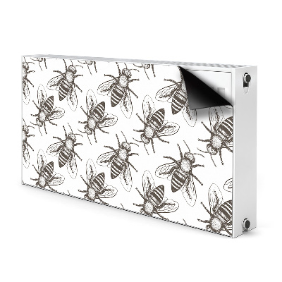 Decorative radiator mat Bees pattern