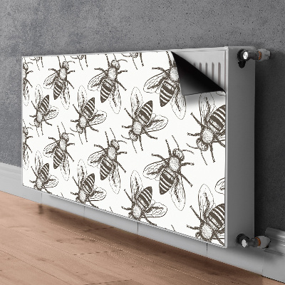 Decorative radiator mat Bees pattern