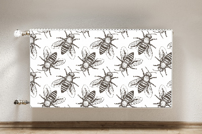 Decorative radiator mat Bees pattern