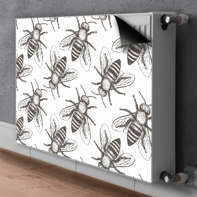 Decorative radiator mat Bees pattern