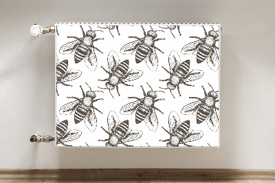 Decorative radiator mat Bees pattern