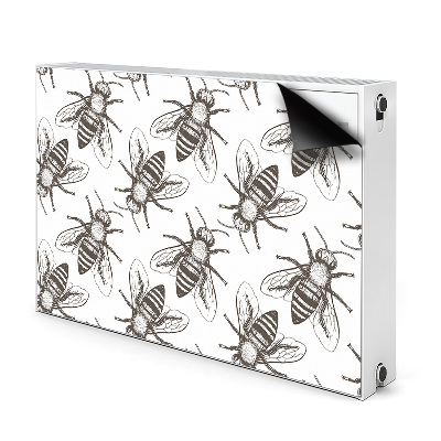 Decorative radiator mat Bees pattern