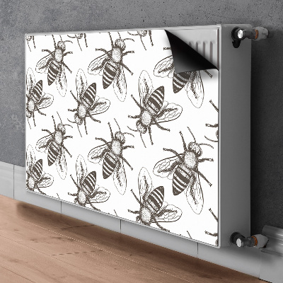 Decorative radiator mat Bees pattern