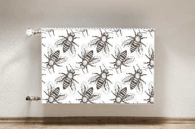 Decorative radiator mat Bees pattern