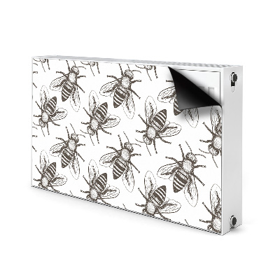 Decorative radiator mat Bees pattern