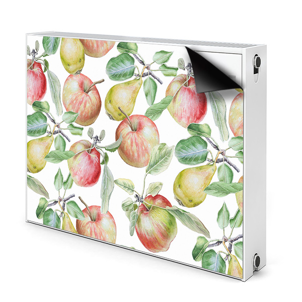 Magnetic radiator mat Apples and pears