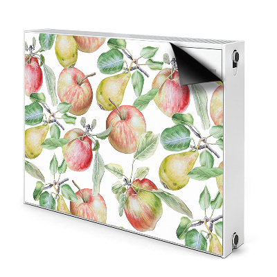 Magnetic radiator mat Apples and pears