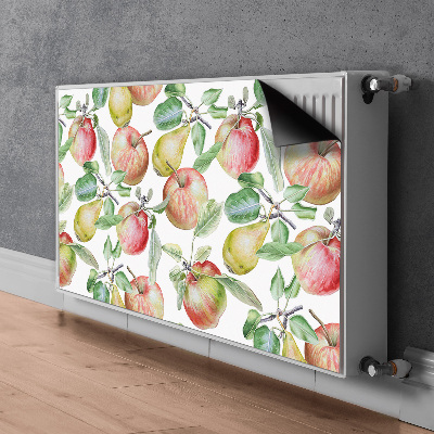 Magnetic radiator mat Apples and pears