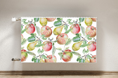 Magnetic radiator mat Apples and pears