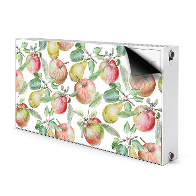 Magnetic radiator mat Apples and pears