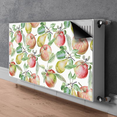 Magnetic radiator mat Apples and pears