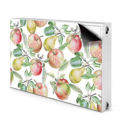 Magnetic radiator mat Apples and pears