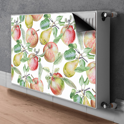 Magnetic radiator mat Apples and pears