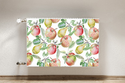 Magnetic radiator mat Apples and pears