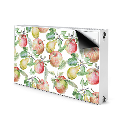 Magnetic radiator mat Apples and pears