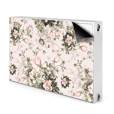 Decorative radiator cover Colorful flowers