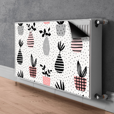 Magnetic radiator mat Dot pots