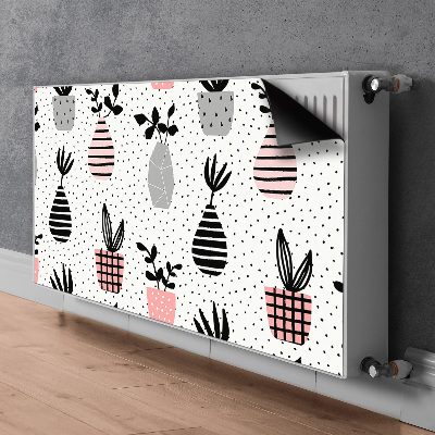 Magnetic radiator mat Dot pots