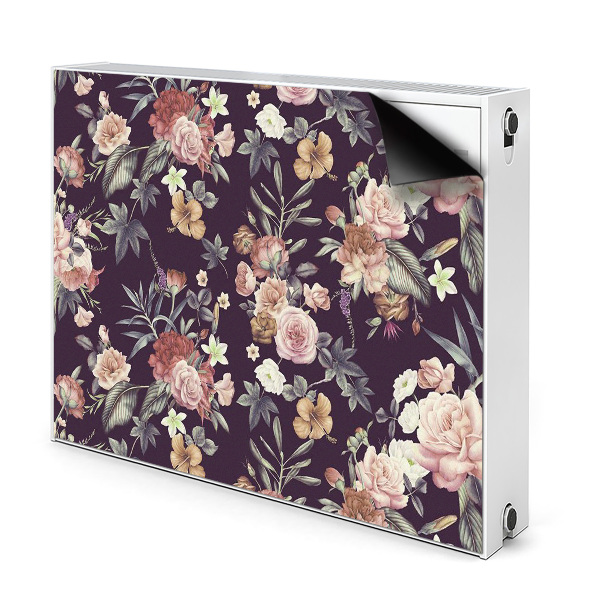 Printed radiator mat Garden flowers