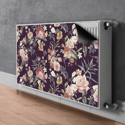 Printed radiator mat Garden flowers