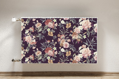 Printed radiator mat Garden flowers