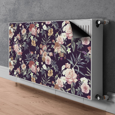 Printed radiator mat Garden flowers