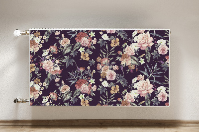 Printed radiator mat Garden flowers